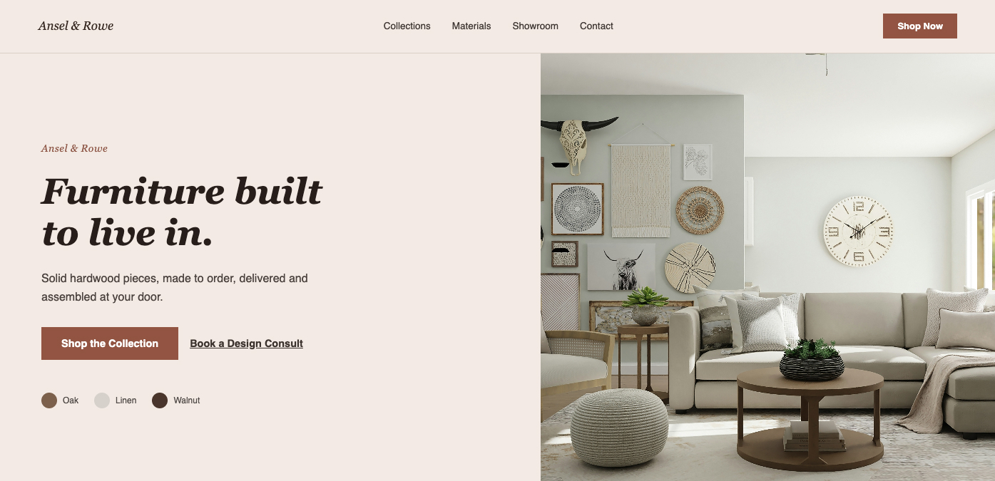 Construction & renovation template preview
