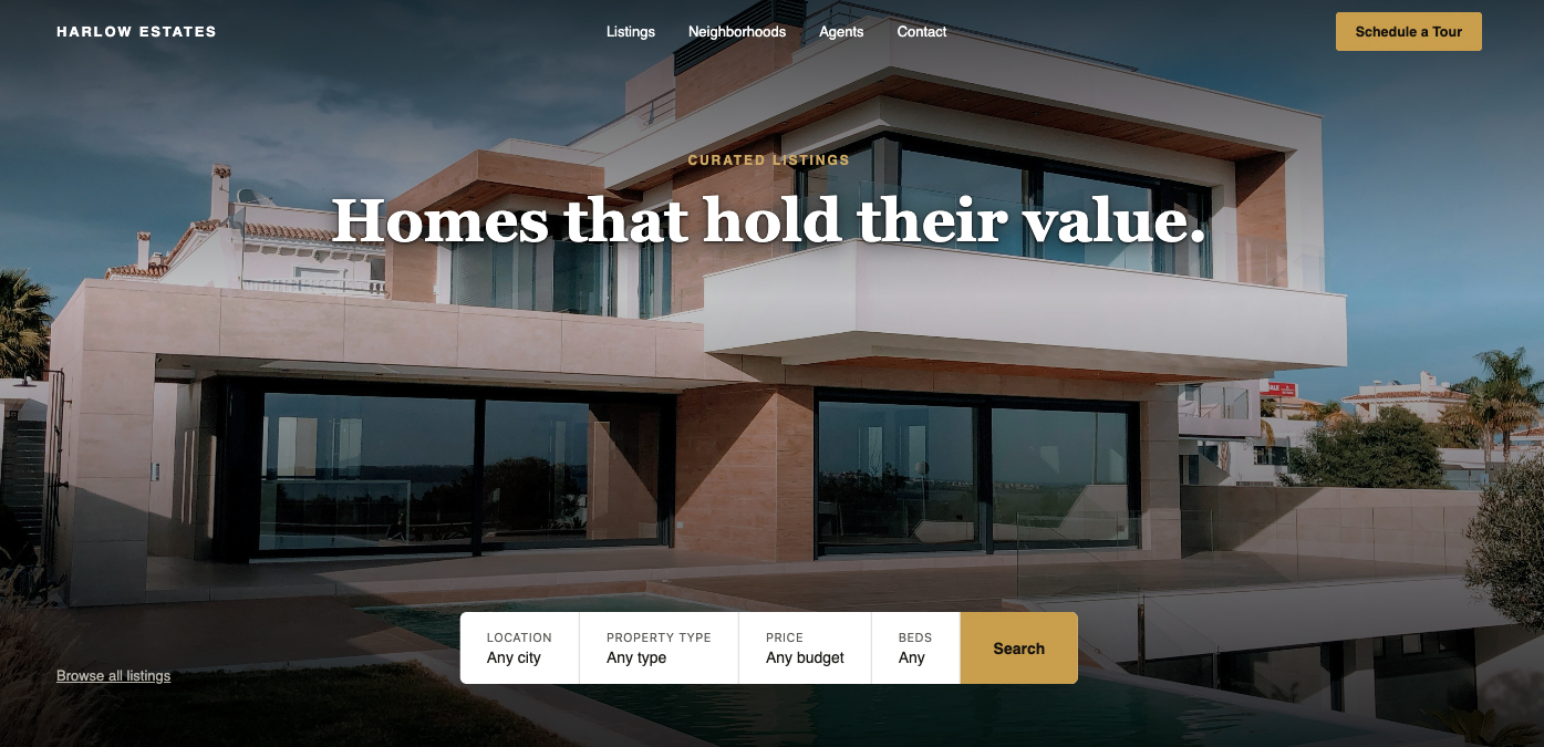 Local home services template preview